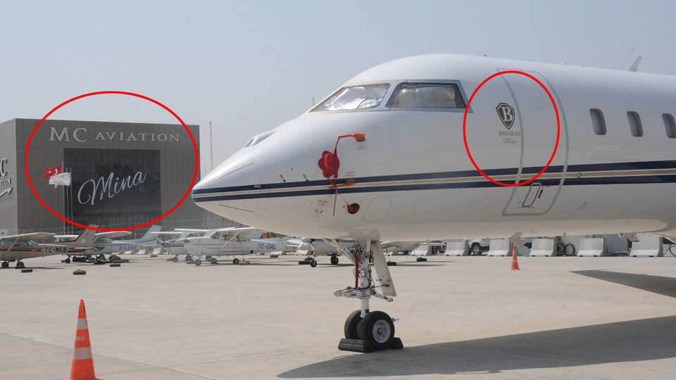 Hangarına ve uçağına adı yazıldı