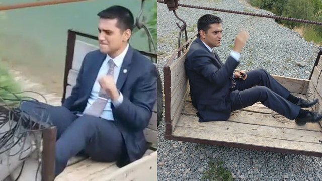 Göreve böyle gitti!