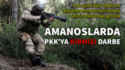 Kırmızı listede yer alan terörist etkisiz hale getirildi