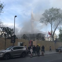Son dakika... Şişli'deki Teşvikiye Camii'nde yangın çıktı