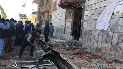 Kabil'de seçmen bürosuna intihar saldırısı: 48 ölü, 112 yaralı!