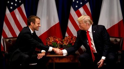 Macron'dan ABD gezisi öncesi Trump'a çağrı: Suriye'deki Amerikan askerleri geri çekilmemeli