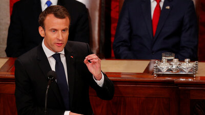 Macron'dan ABD Kongresi'nde önemli mesajlar