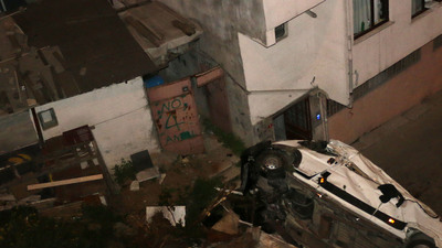 Tam 20 metreden uçtu