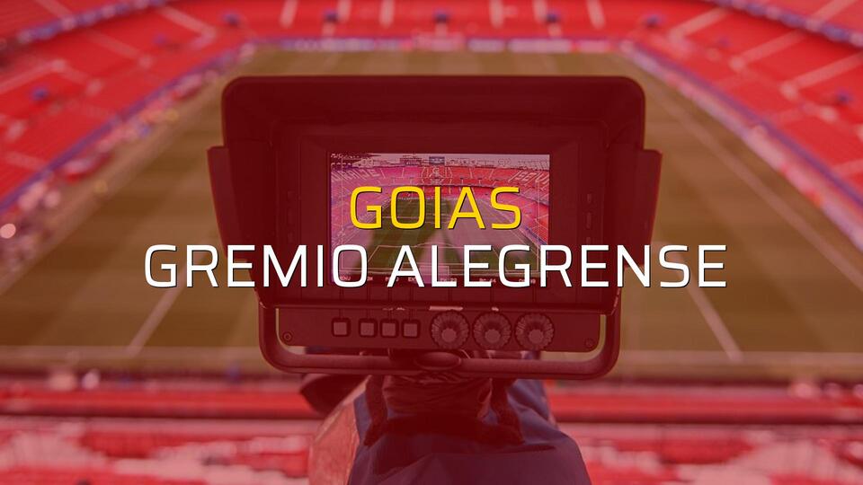 Goias - Gremio Alegrense karşılaşma önü