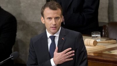 Macron ABD Kongresi'nde Trump'ın 'Önce Amerika' söylemini eleştirdi