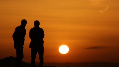 Kapadokya'da gün batımı keyfi!