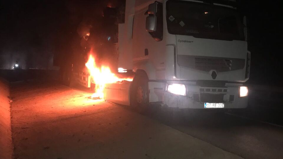 Korkunç olay! Bir anda alev aldı