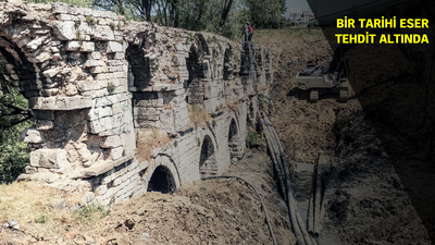 228 yıllık kemeri toprağa gömdüler