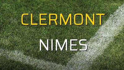 Clermont - Nimes maçı rakamları