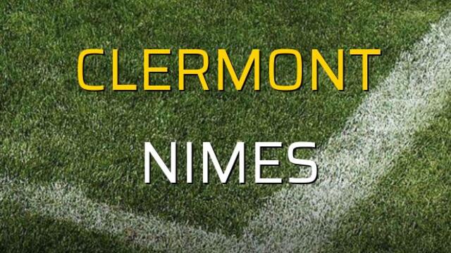 Clermont - Nimes maçı rakamları