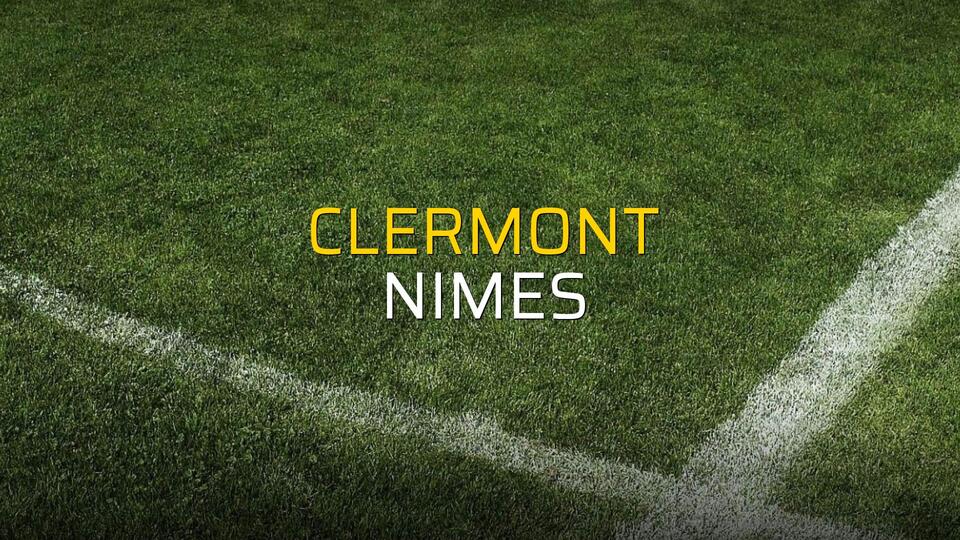 Clermont - Nimes maçı rakamları