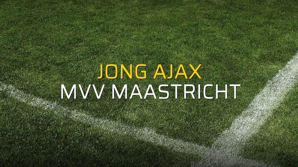 Jong Ajax - MVV Maastricht karşılaşma önü