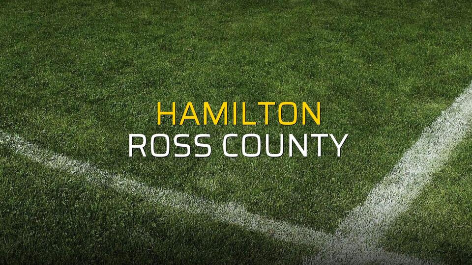 Hamilton - Ross County maçı heyecanı