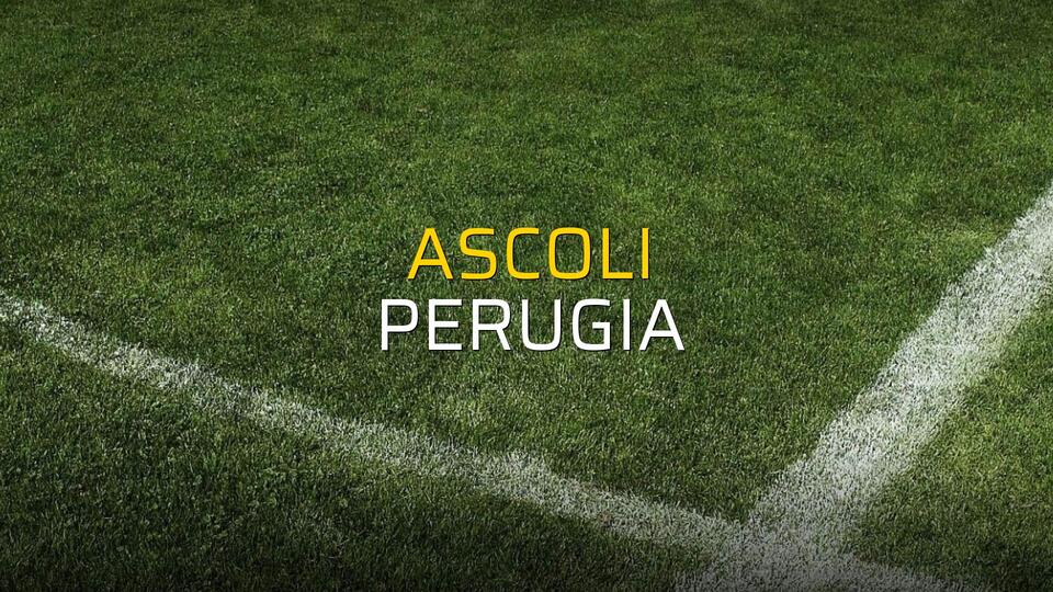 Ascoli - Perugia karşılaşma önü