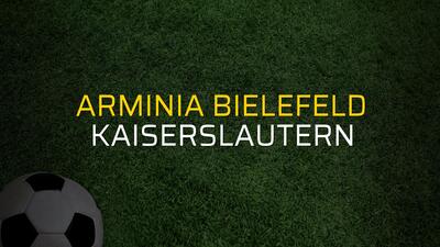 Arminia Bielefeld - Kaiserslautern maçı rakamları