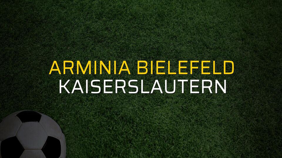 Arminia Bielefeld - Kaiserslautern maçı rakamları