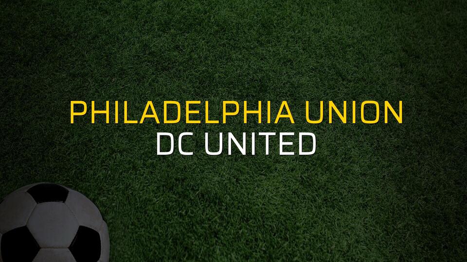Philadelphia Union - DC United maçı istatistikleri