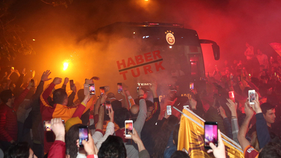Galatasaray'a Florya'da coşkulu karşılama