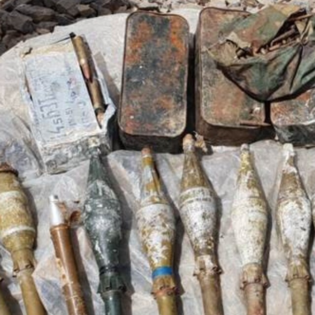 Terör örgütü PKK'ya ait cephanelik ele geçirildi