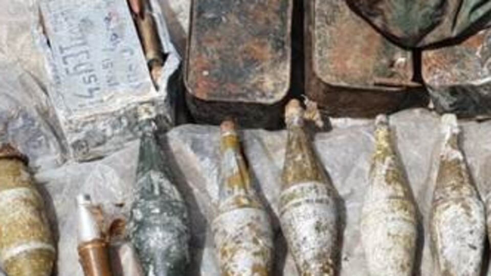 Terör örgütü PKK'ya ait cephanelik ele geçirildi