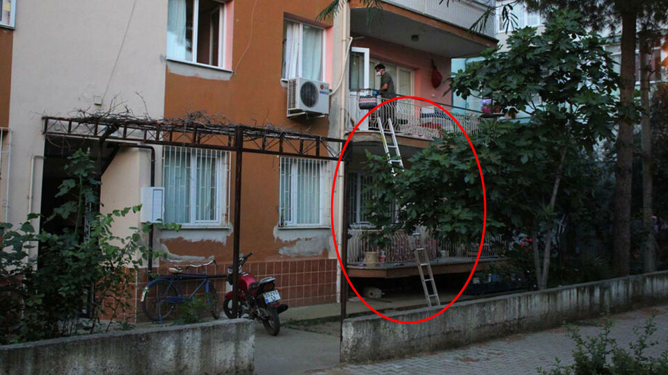 Balkondan girip anne kıza saldırmıştı! Dağlık alanda yakalandı!