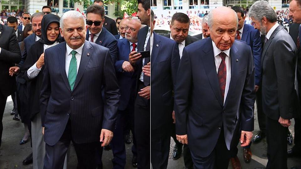 Yıldırım ve Bahçeli, Erdoğan'ın adaylığı için ortak başvuru yaptı