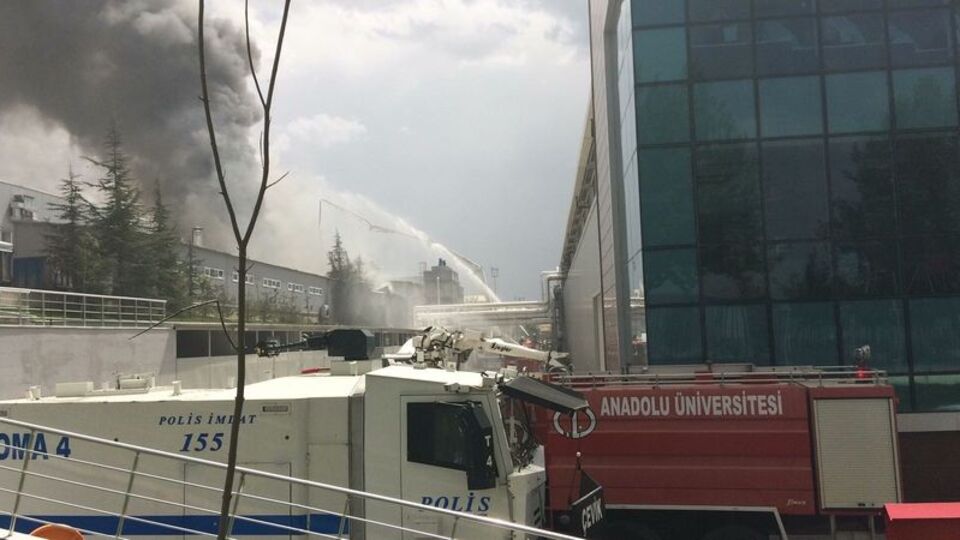 Eskişehir Organize Sanayi Bölgesi'nde yangın!