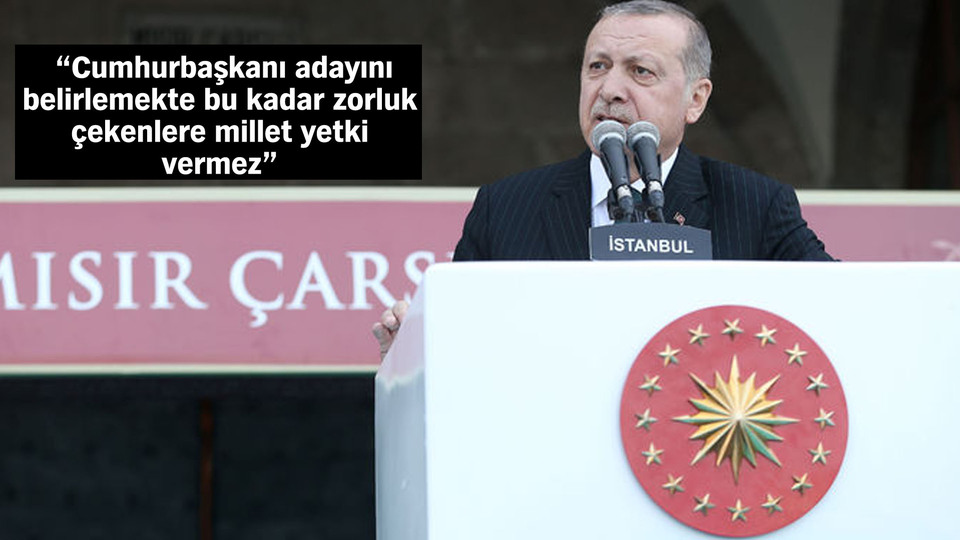 Erdoğan: Sizi tatmin edecek bir cevap verebilirlerse gidin oyunuzu verin