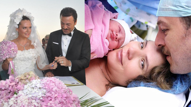 Ünlü çiftin mutlu günü