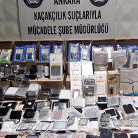 1 milyon TL’lik kaçak ‘cep’ operasyonu