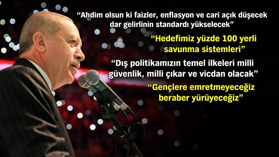 Seçim manifestosunda özgürlük ve adalet vurgusu