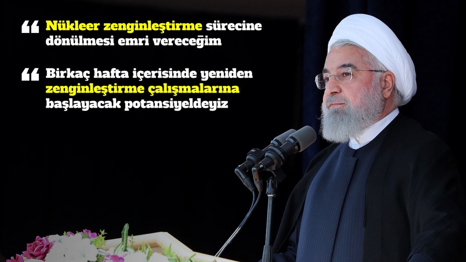 Trump'ın İran kararının ardından Ruhani'den açıklama