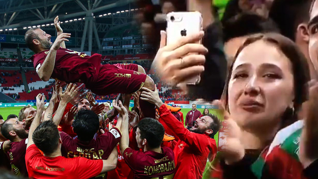 Böyle olur büyük futbolcunun vedası!