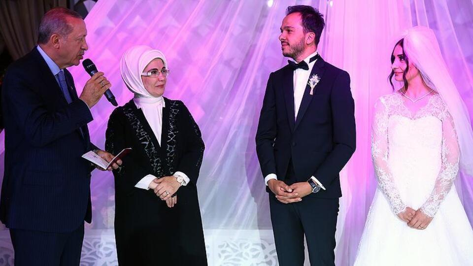 Cumhurbaşkanı Erdoğan nikah şahidi oldu