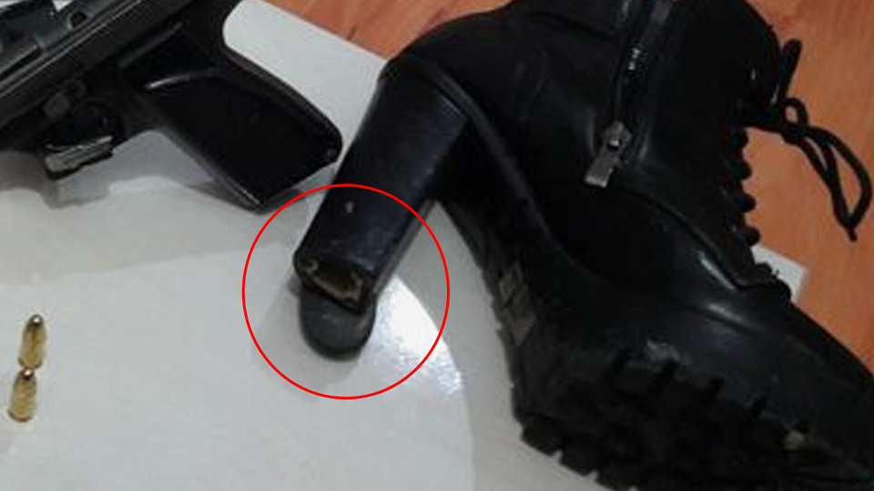 Şeytanın aklına gelmez! Ayakkabının topuğuna gizlemiş