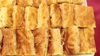 Peynirli su böreği tarifi ve malzemeleri!