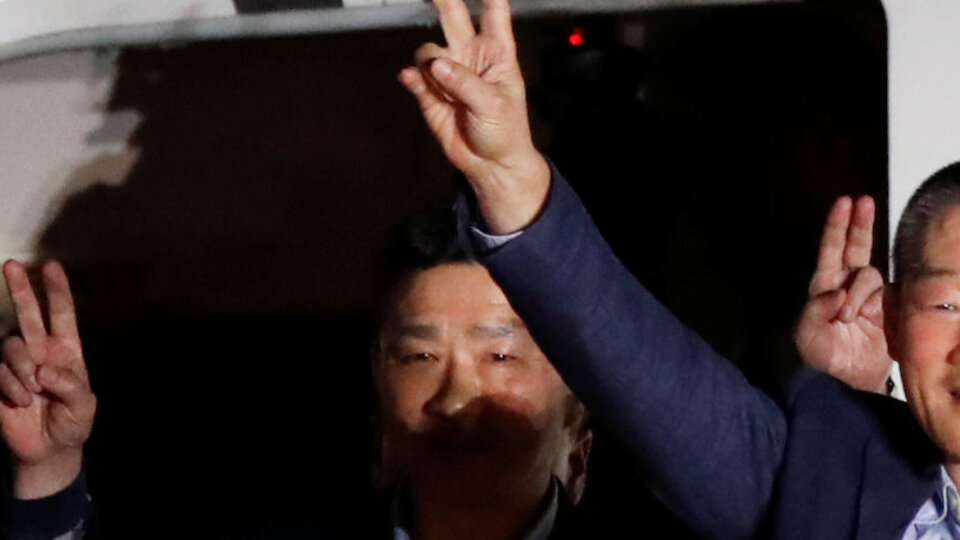 Trump çifti karşıladı!