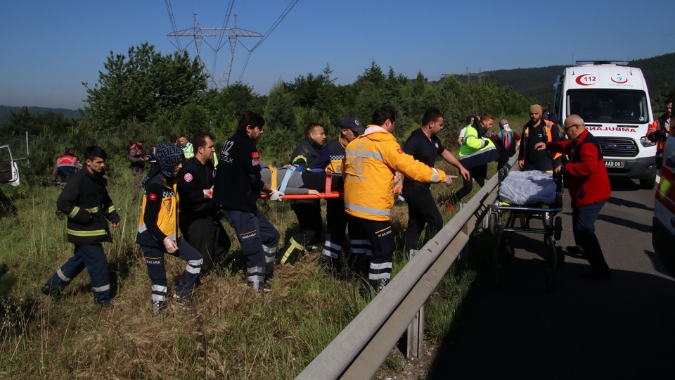 TEM yolunda korkunç manzara! Ağaçlık alanda bulundular