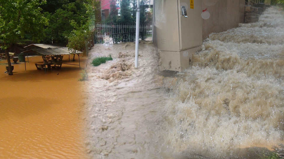 Dereler taştı, caddeler göle döndü!