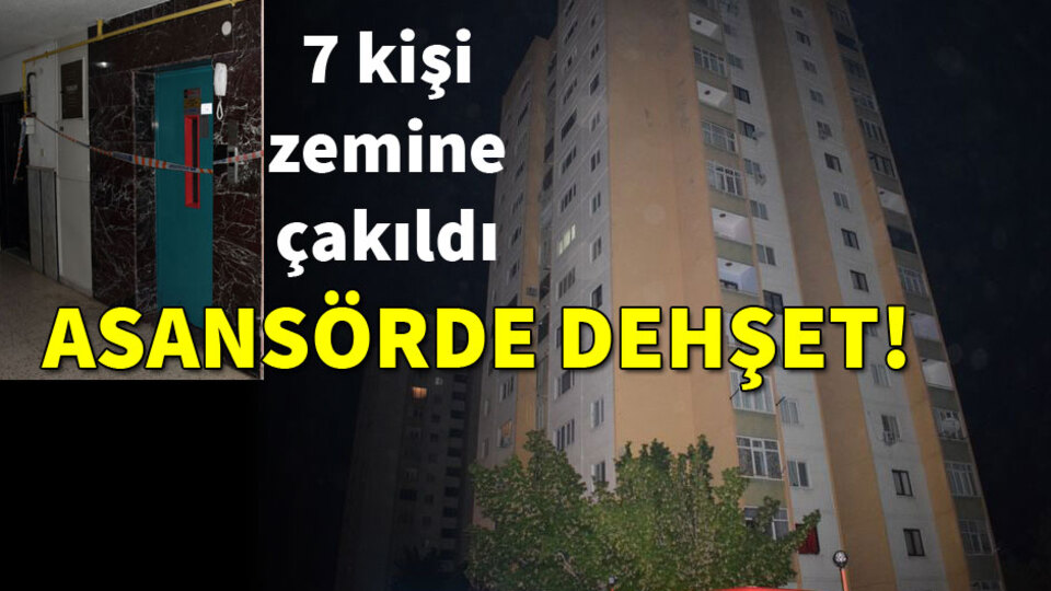 Asansörde dehşet!