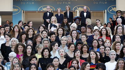 Cannes Film Festivali'nde sessiz protesto