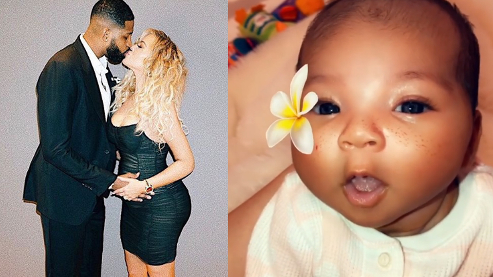 "Bebeğimle tanışın, True 1 aylık oldu"