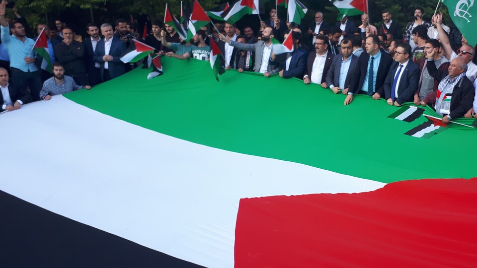 Başkentte Kudüs protestosu