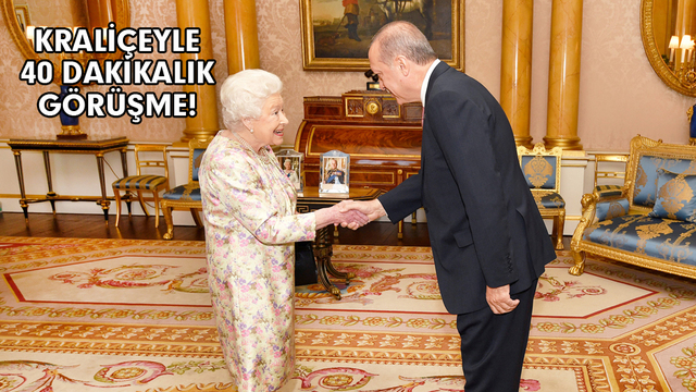 Cumhurbaşkanı Erdoğan, Kraliçe 2. Elizabeth ile görüştü!