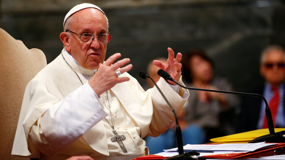 Gazze'deki katliama bir tepki de Papa'dan!