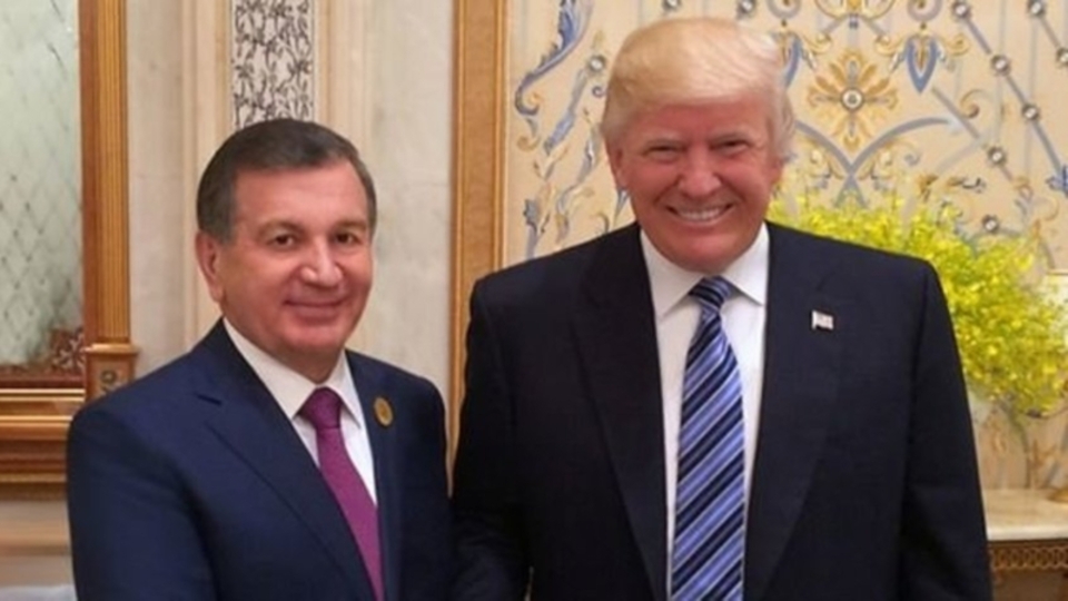 Trump, Özbekistan Cumhurbaşkanı Mirziyoyev ile görüştü
