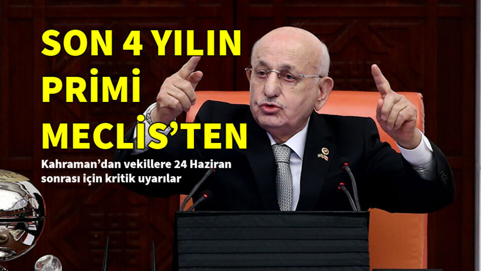 Milletvekillerine son 4 yılın primi Meclis'ten