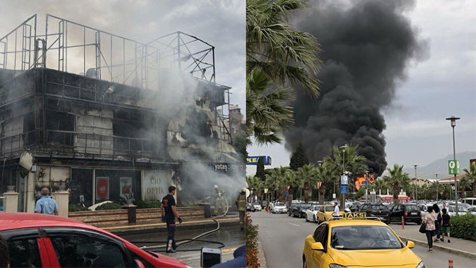 İzmir'de korkutan yangın!
