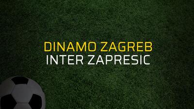 Dinamo Zagreb - Inter Zapresic maçı rakamları